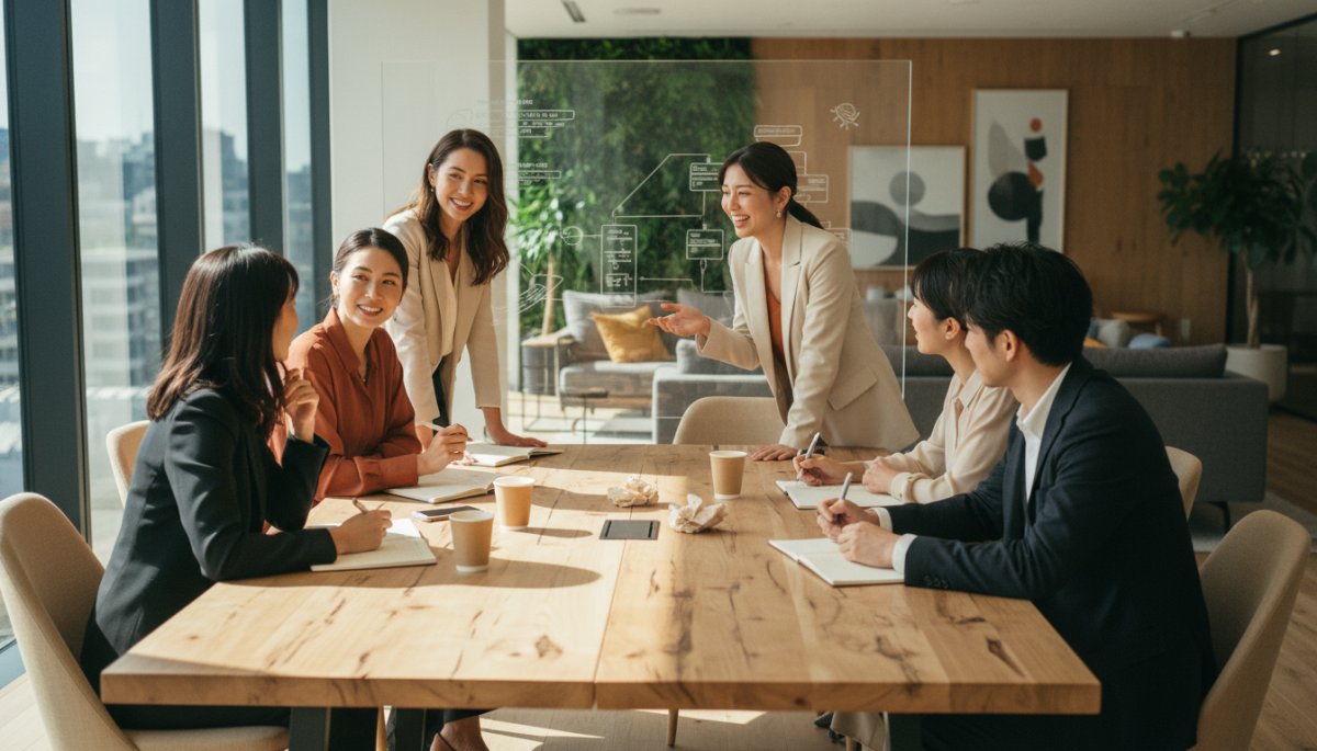 インサイドセールスの組織マネジメントや仕組み化で成果が向上したオフィスの風景