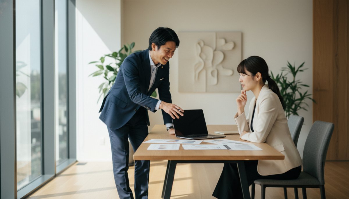 インサイドセールスの外部委託やコンサルティングについて提案する様子