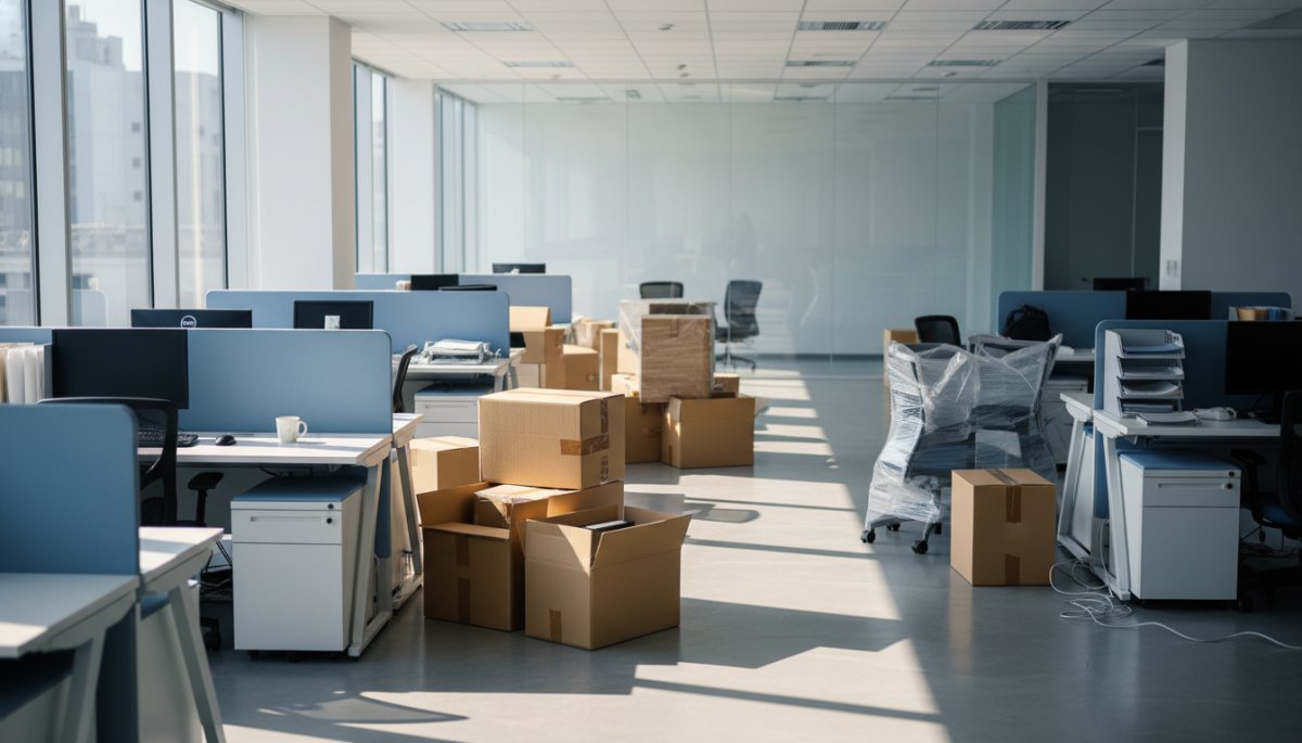 法人のオフィス移転の様子