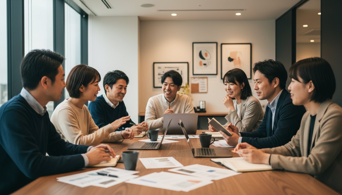 ナレッジ共有を行う営業チーム