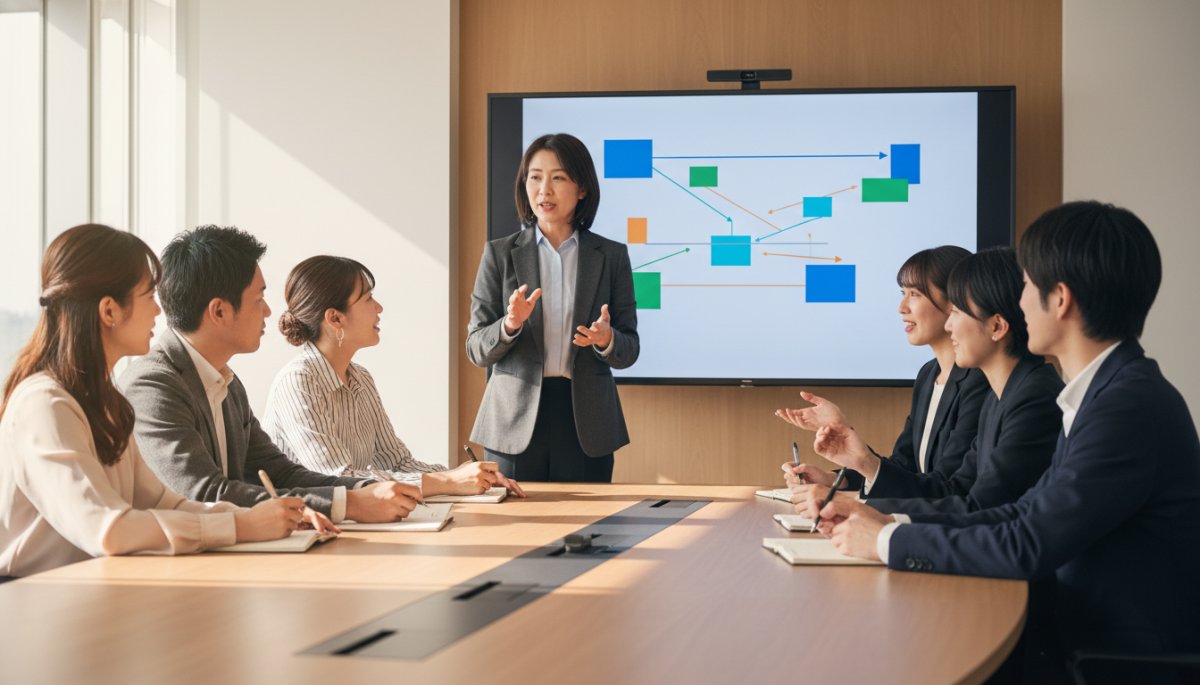 コンサルタントによる体系的な営業ノウハウ導入のイメージ