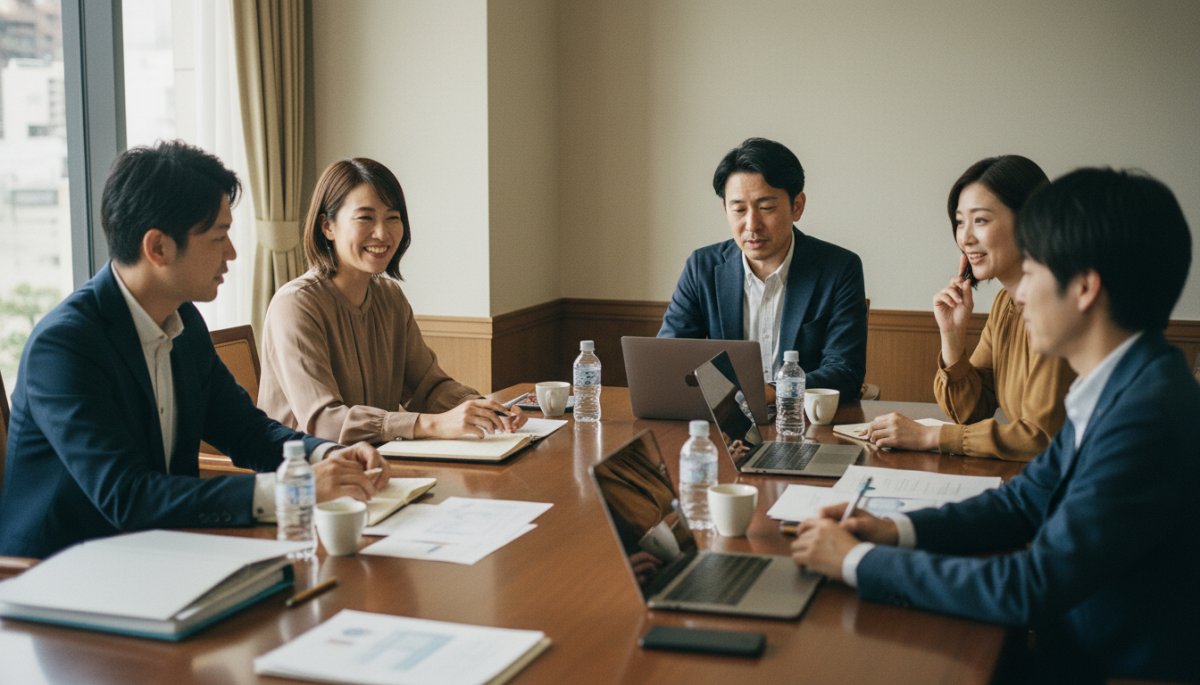 インサイドセールスのターゲティング戦略を検討する営業チーム