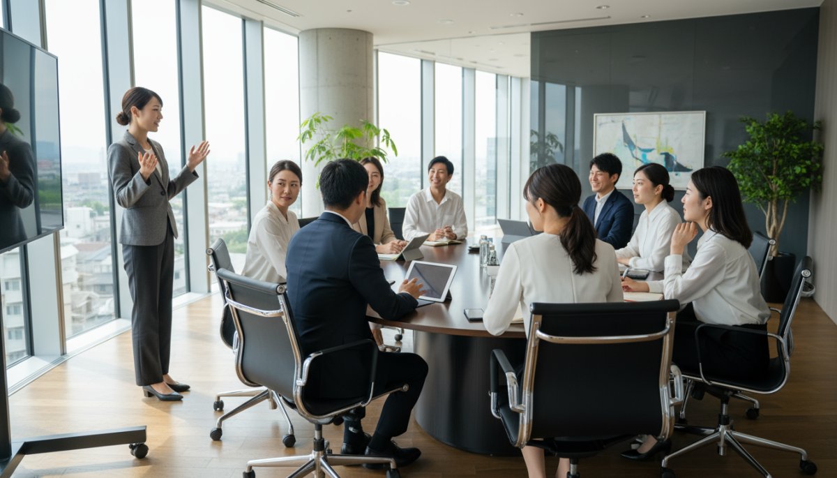 営業チームトレーニングの様子