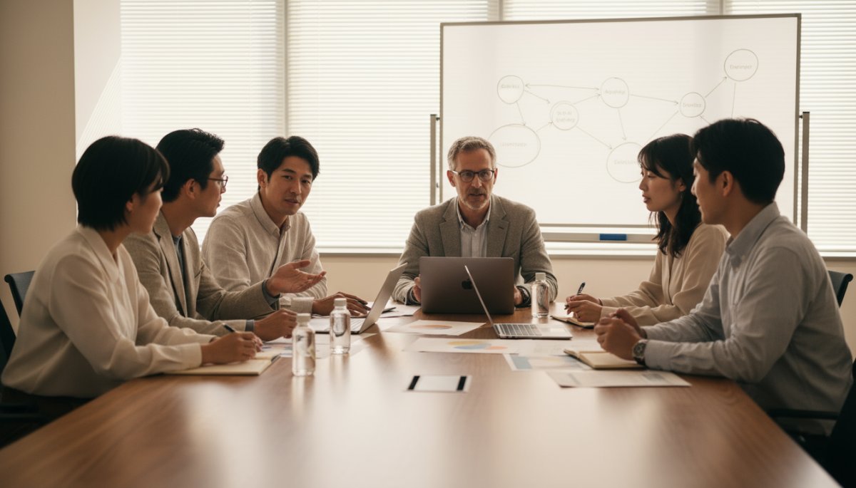 営業チームとマーケティングチームの連携イメージ