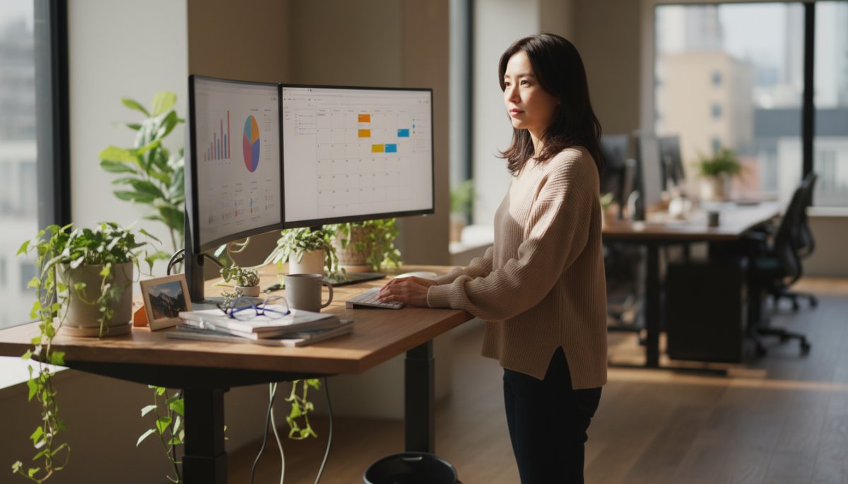 顧客の購買ステージに応じてコンテンツ設計を行うスタッフのイメージ