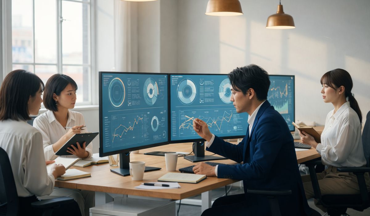 営業データの解析結果共有イメージ