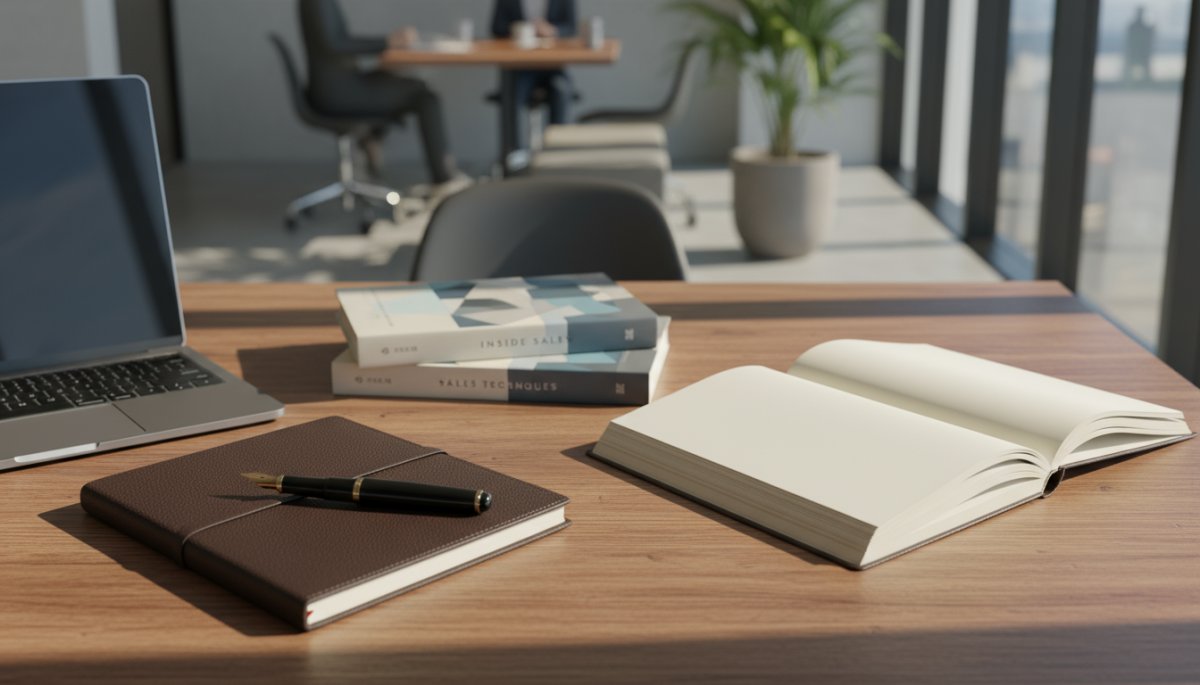 実務で使える知識が身につくビジネス書が置かれたデスクの様子