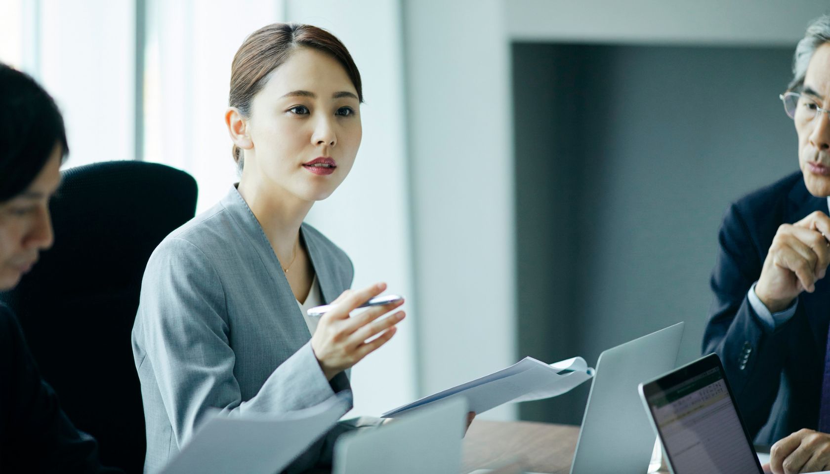 ビジネスセミナーを受講する様子